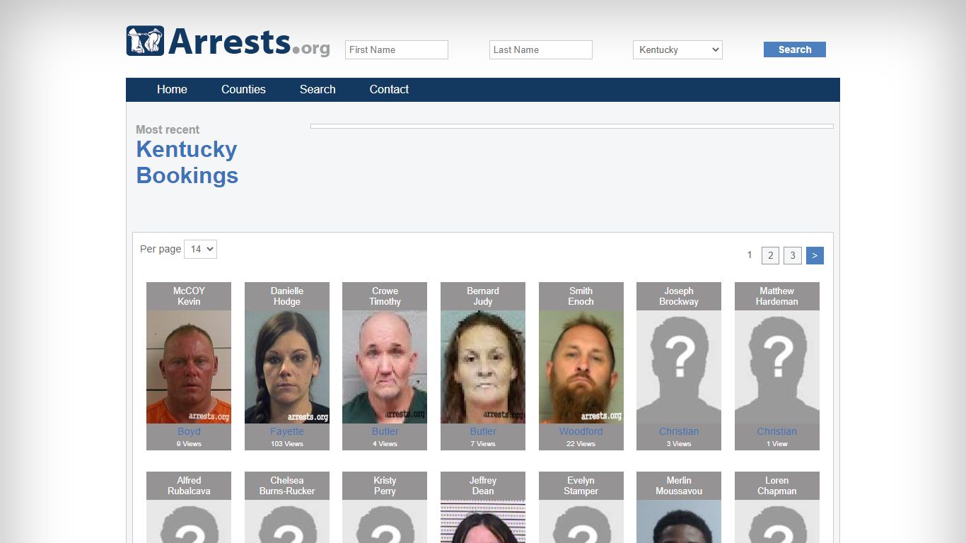 Kentucky Arrests and Inmate Search